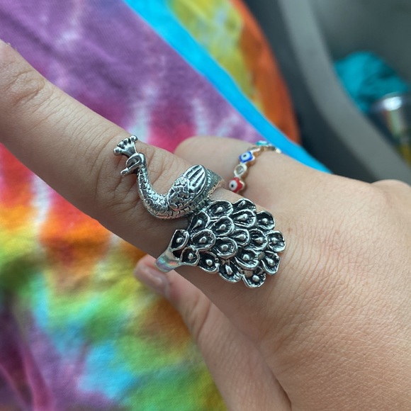 VINTAGE PEACOCK RING - Picture 2 of 3
